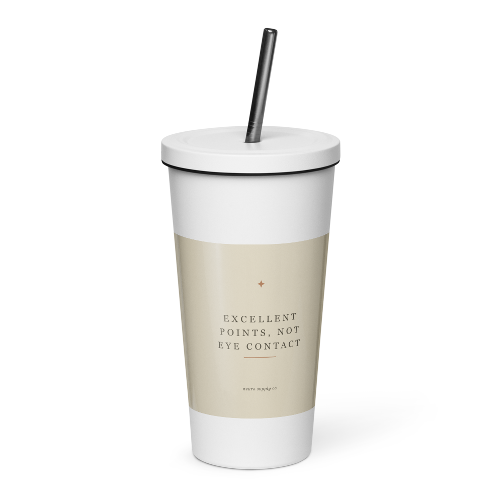 Excellent Points, Not Eye Contact Tumbler