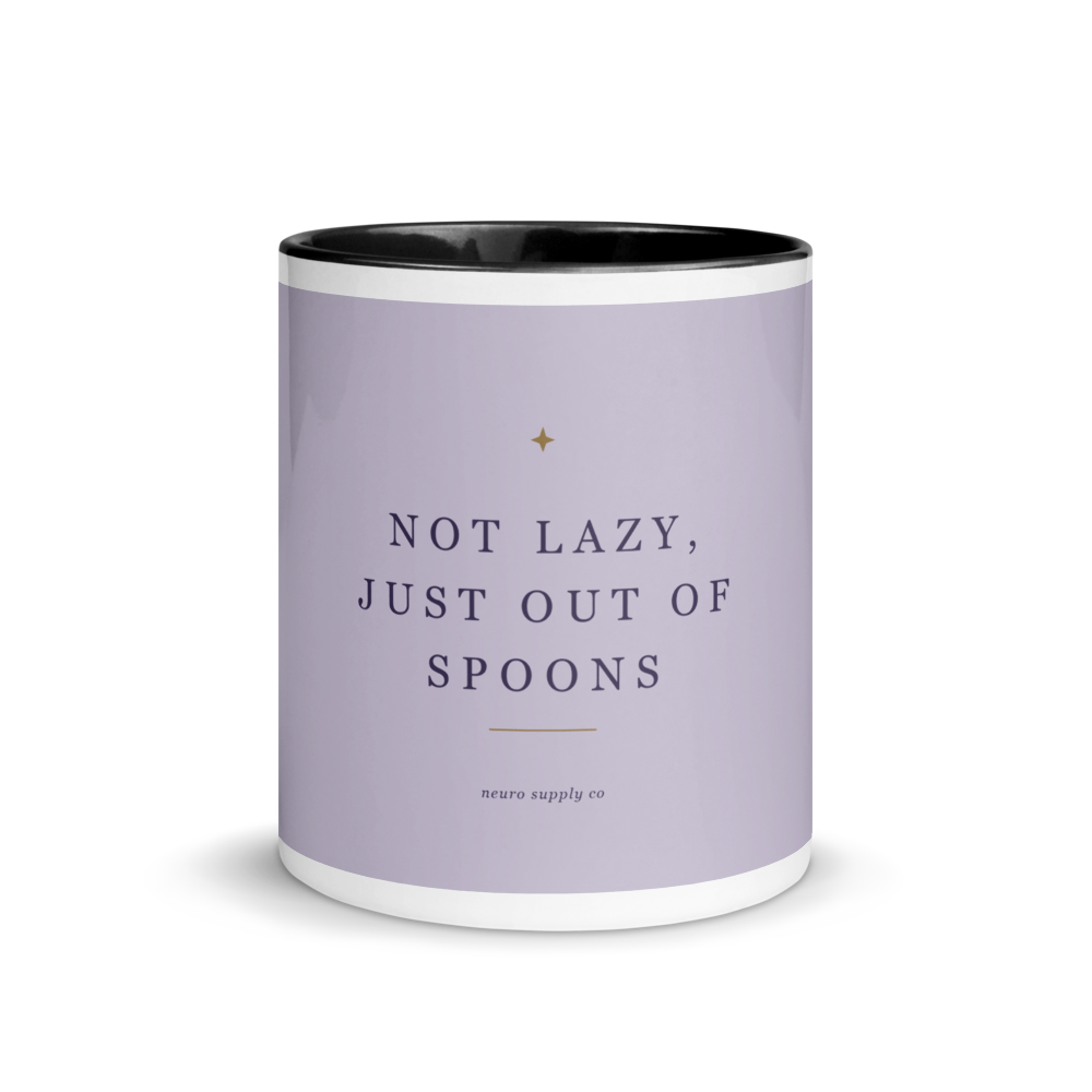 Not Lazy, Just Out of Spoons Colour-Inside Mug
