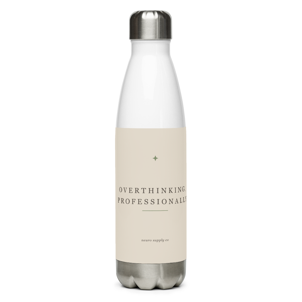 Overthinking, Professionally Water Bottle