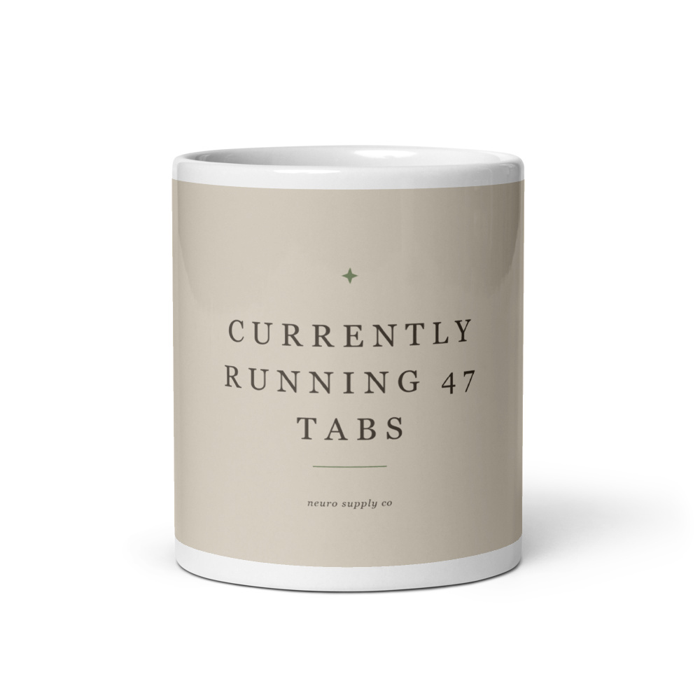 Currently Running 47 Tabs Mug