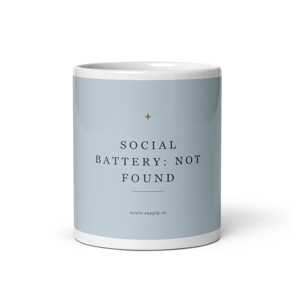 Social Battery: Not Found Mug