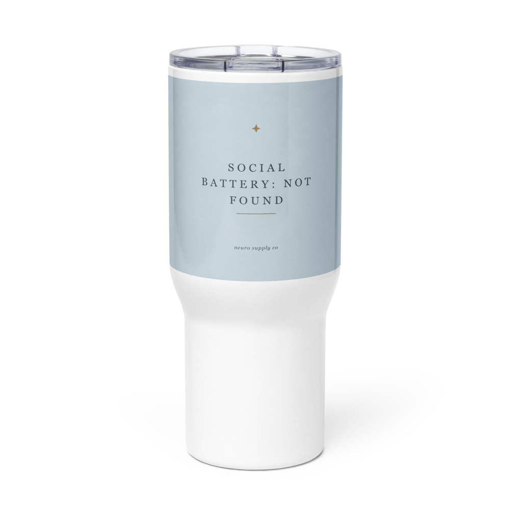 Social Battery: Not Found Travel Mug