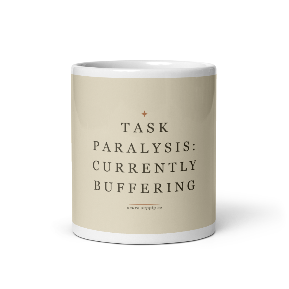 Task Paralysis: Currently Buffering Mug
