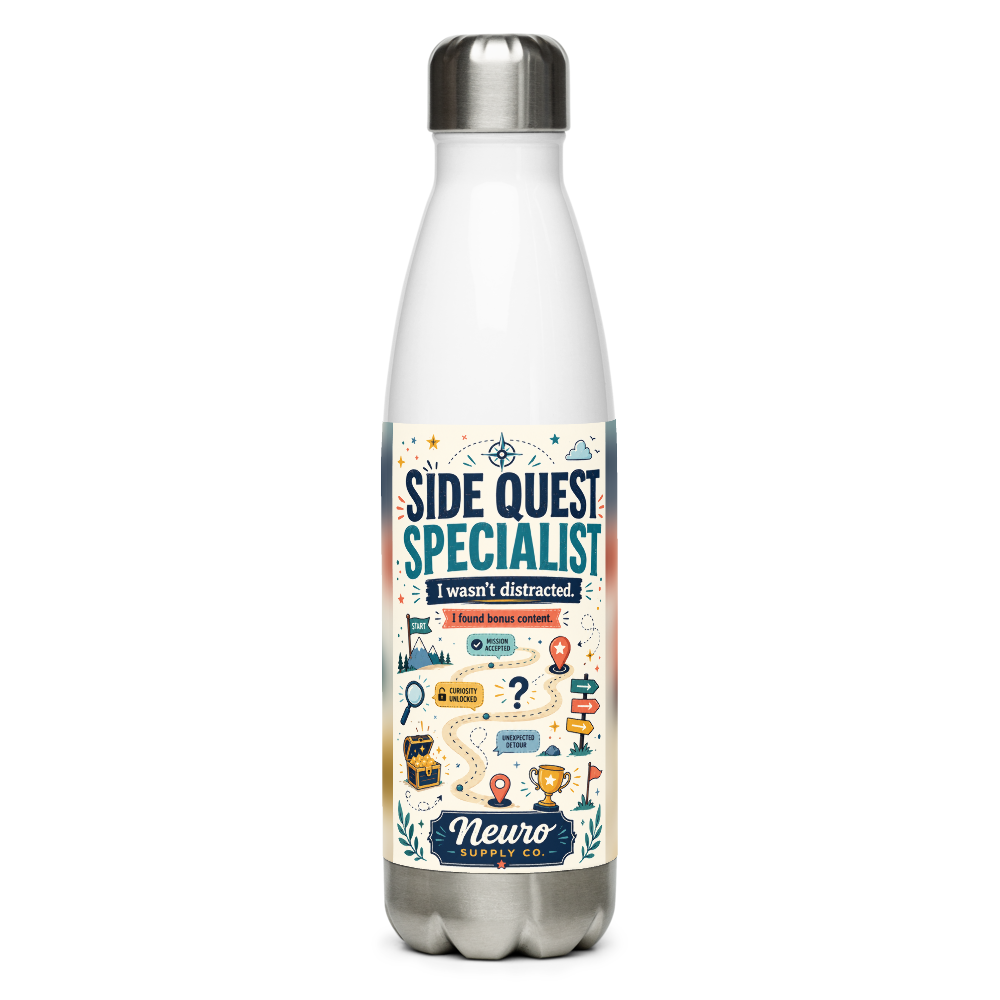 Side Quest Specialist Water Bottle