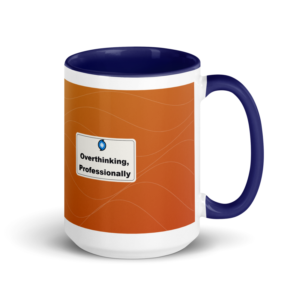 Overthinking, Professionally Colour-Inside Mug