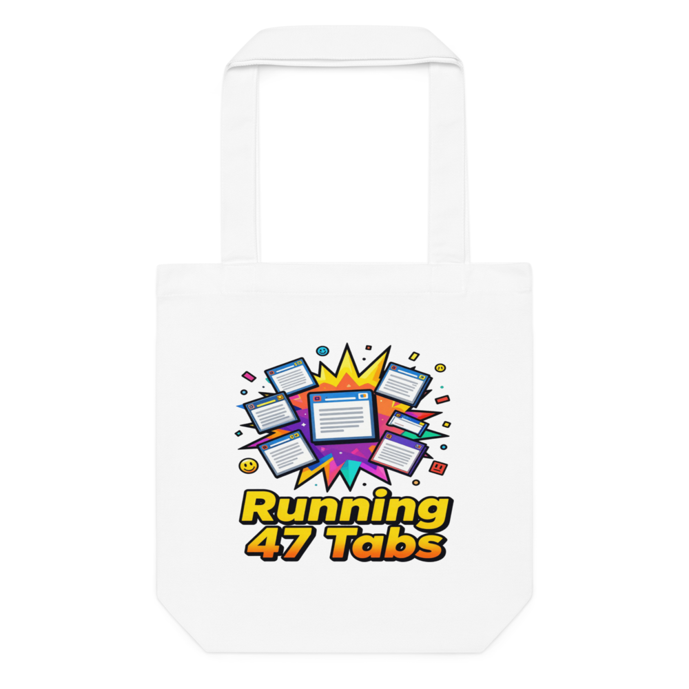 Running 47 Tabs Tote Bag