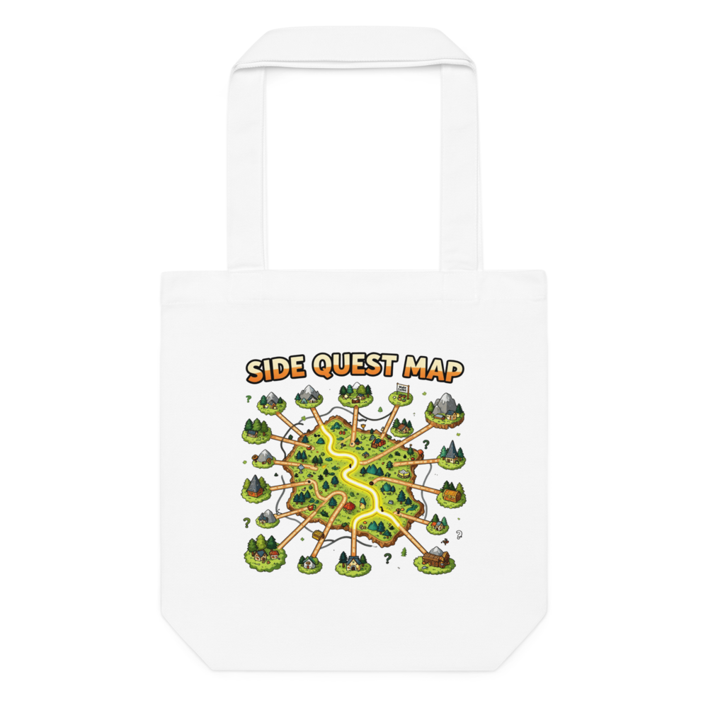 Side Quest Map Tote Bag