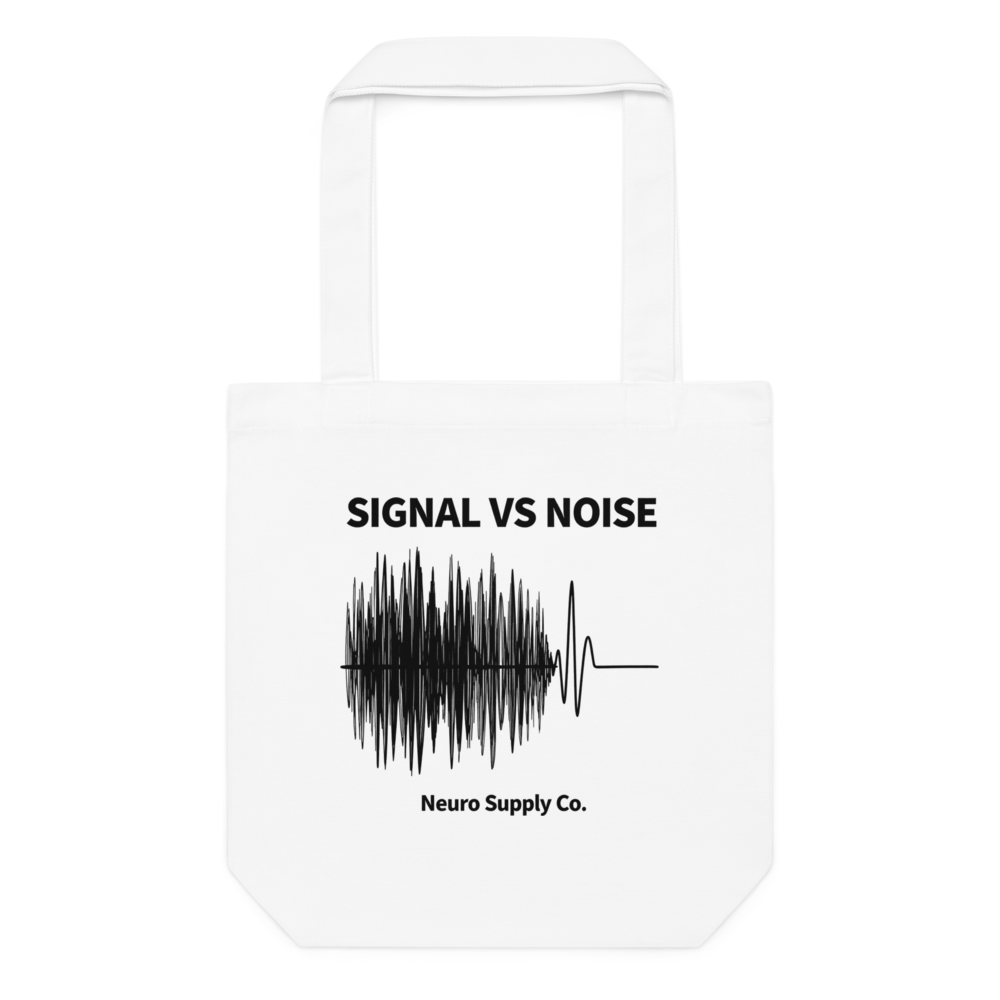 Signal vs Noise Tote Bag