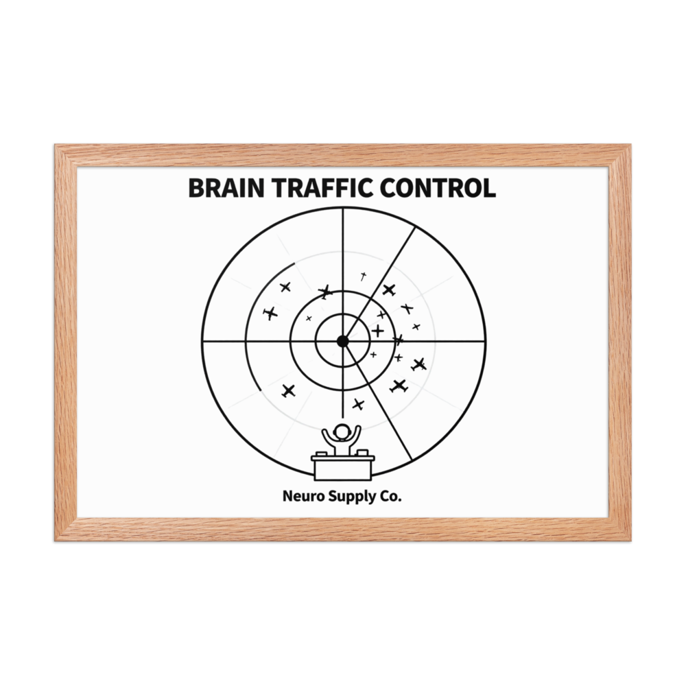 Brain Traffic Control Art Print