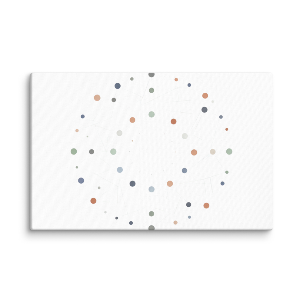 Connected Dots Canvas Print