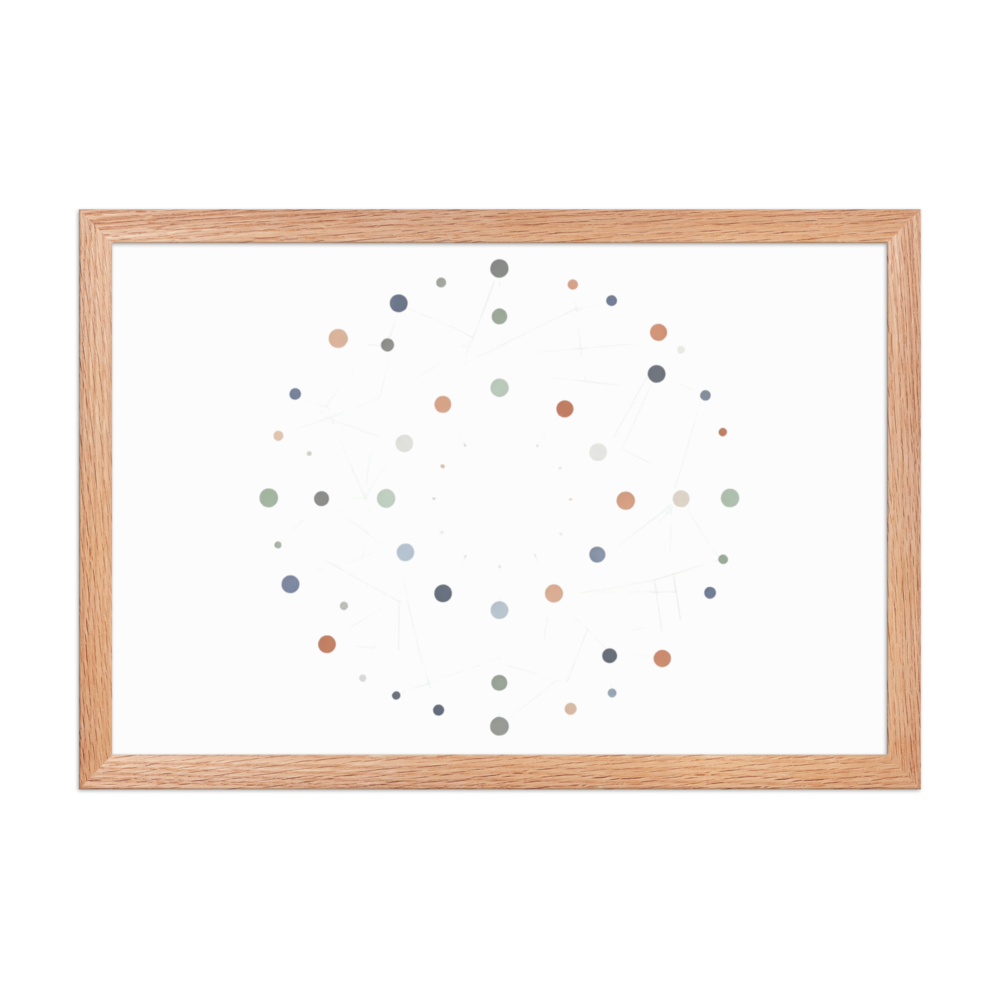 Connected Dots Art Print