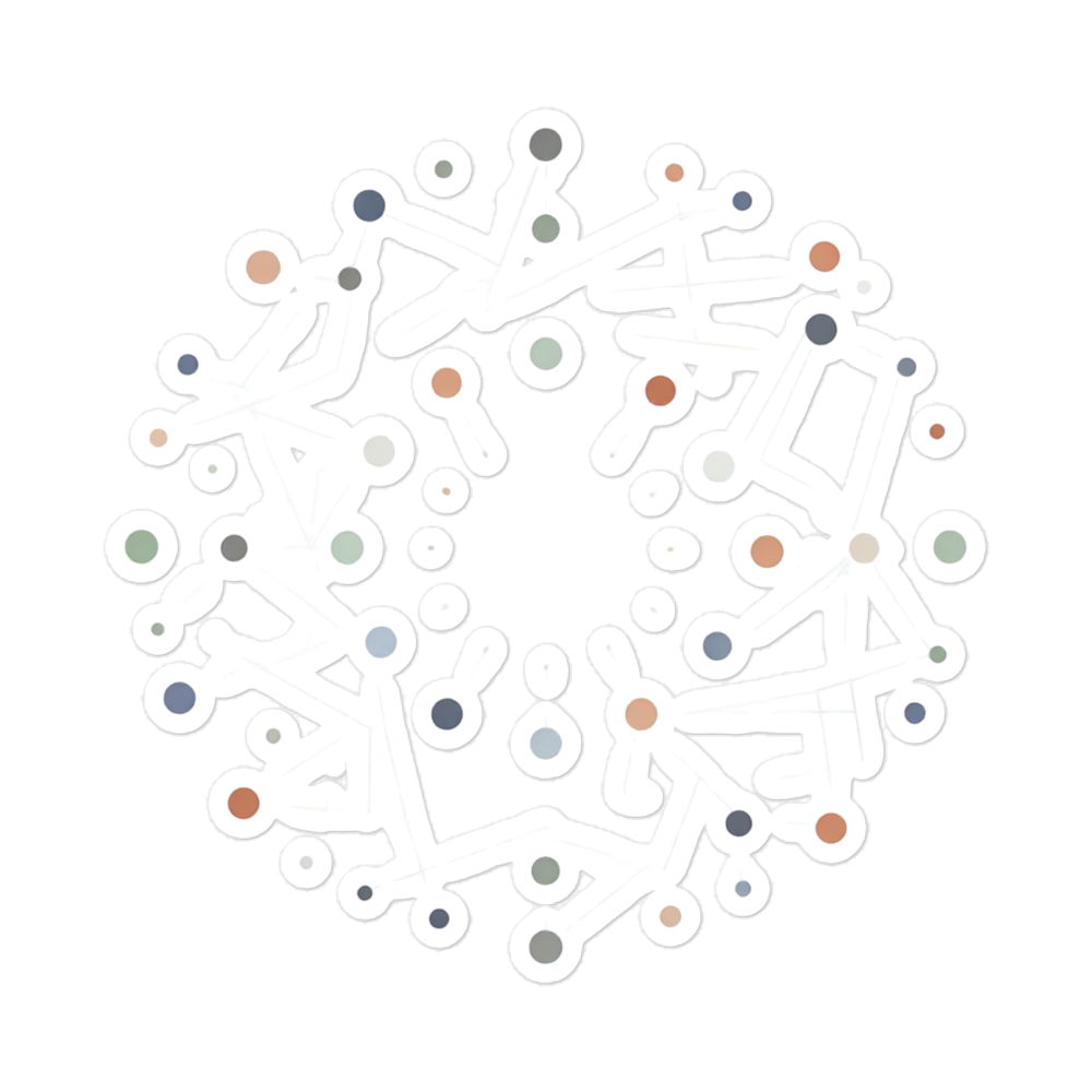 Connected Dots Sticker
