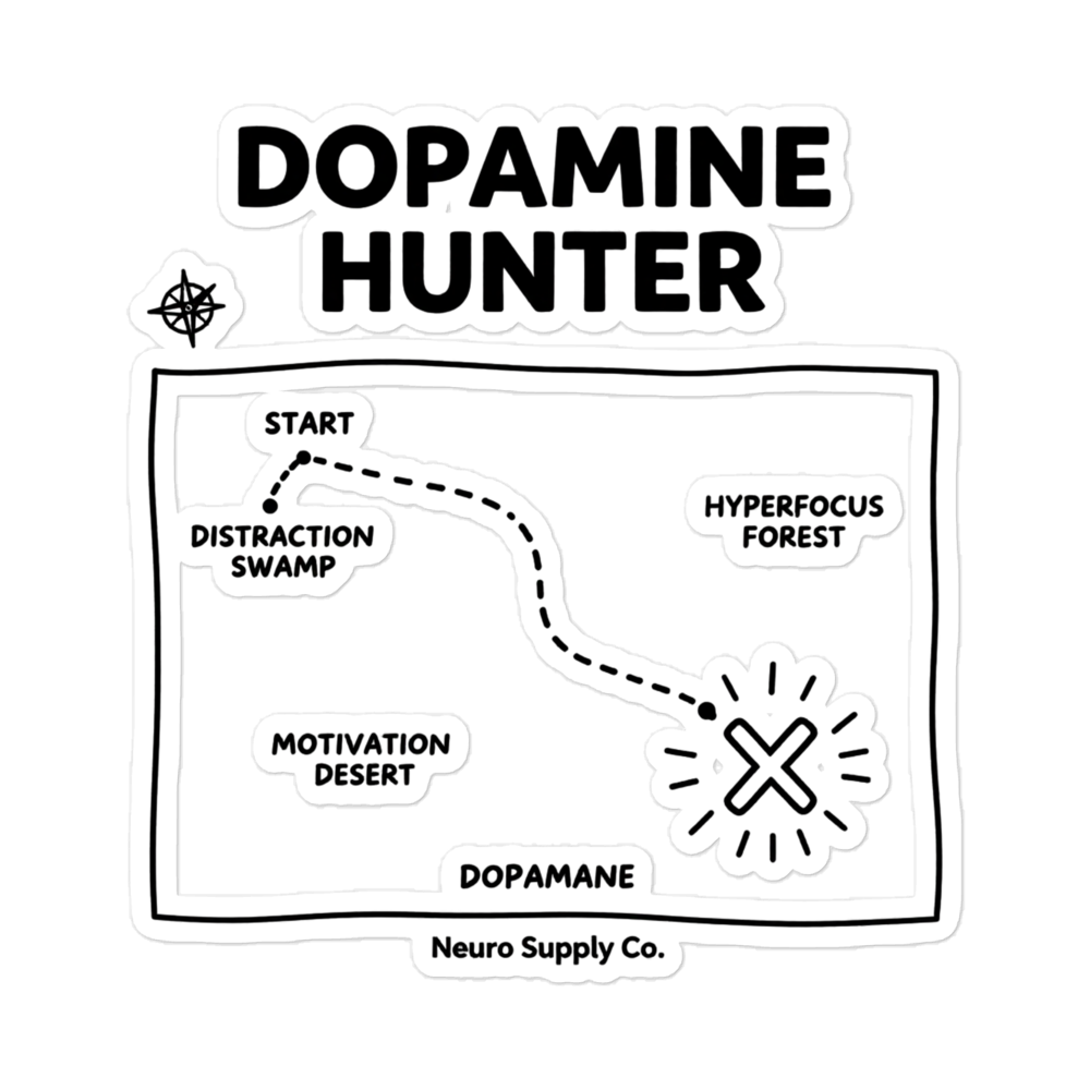 Dopamine Hunter Sticker