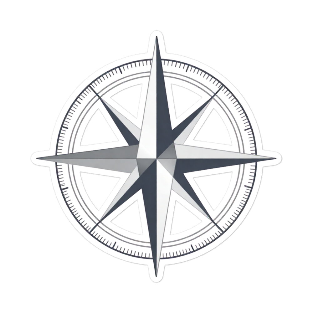 Focus Compass Sticker