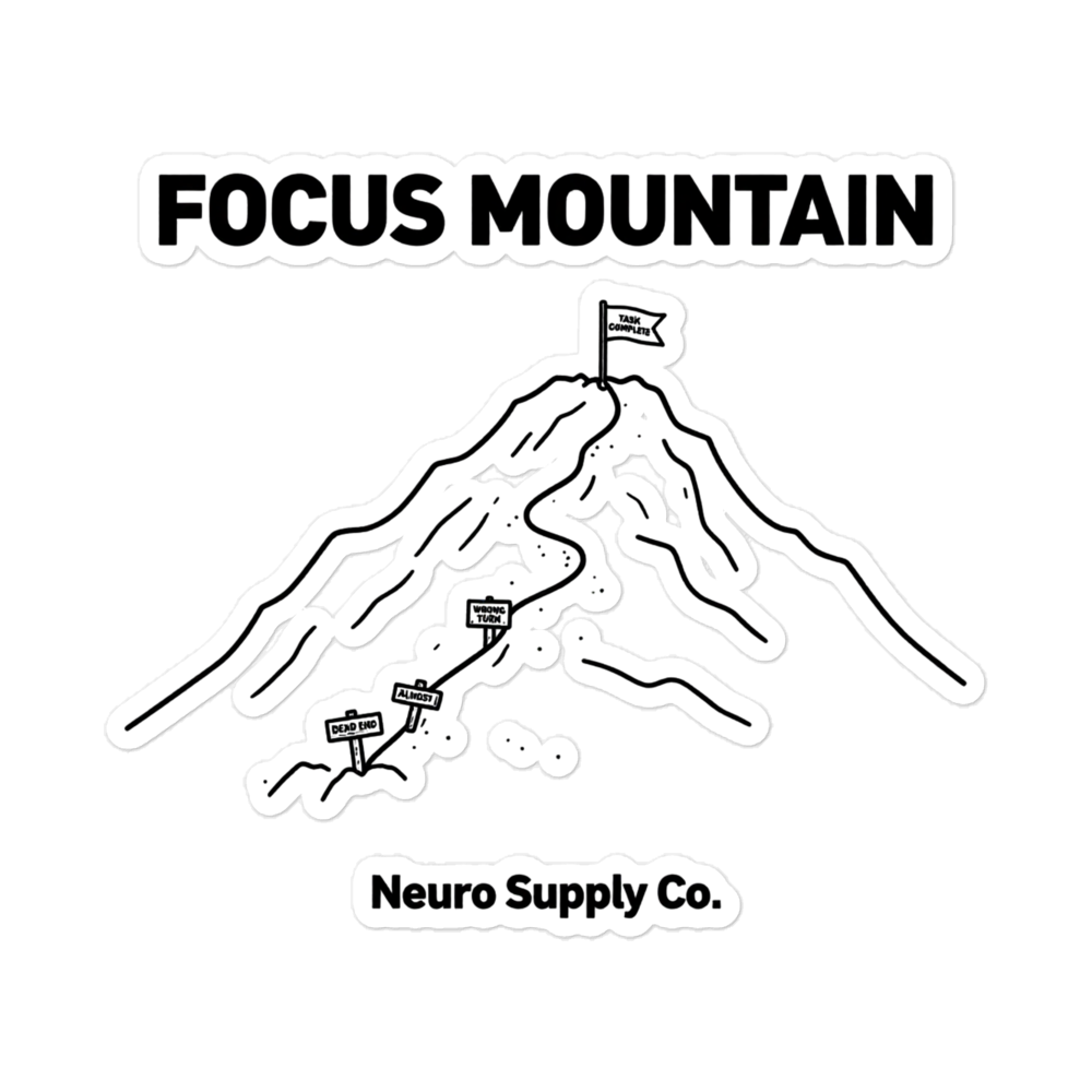 Focus Mountain Sticker