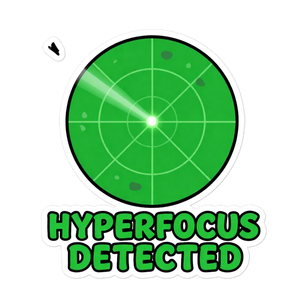 Hyperfocus Radar Sticker