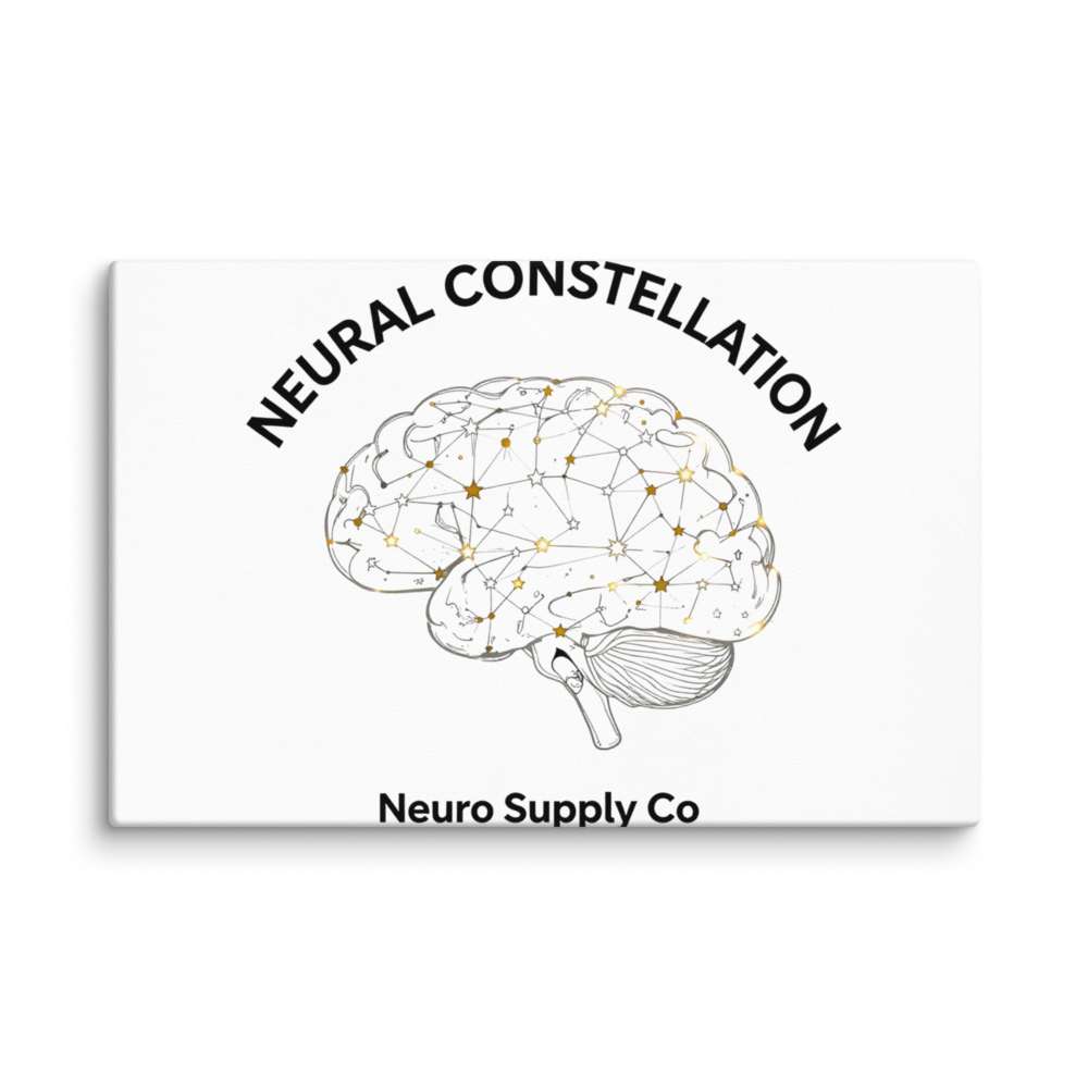 Neural Constellation Canvas Print