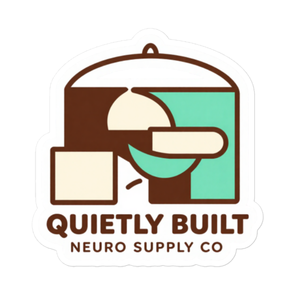 Quietly Built Sticker