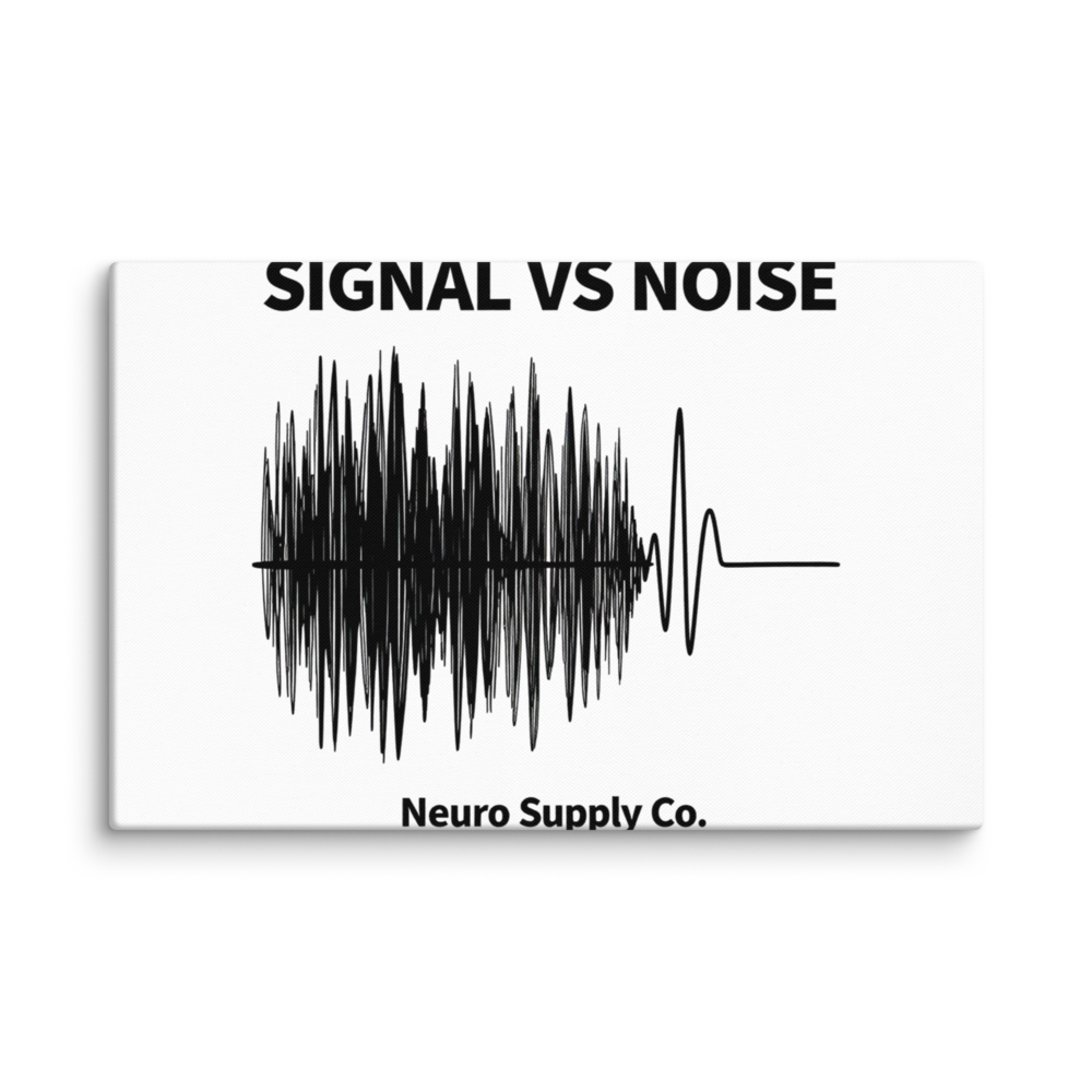 Signal vs Noise Canvas Print