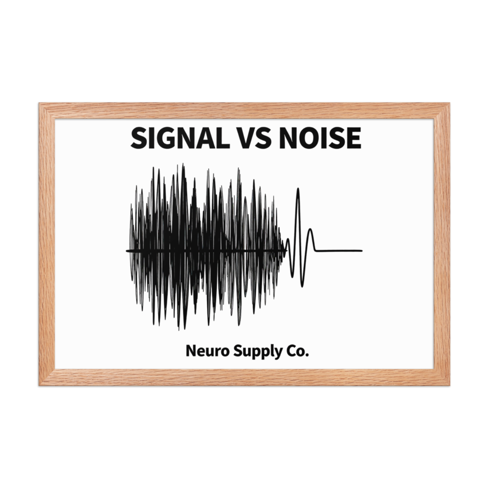 Signal vs Noise Art Print