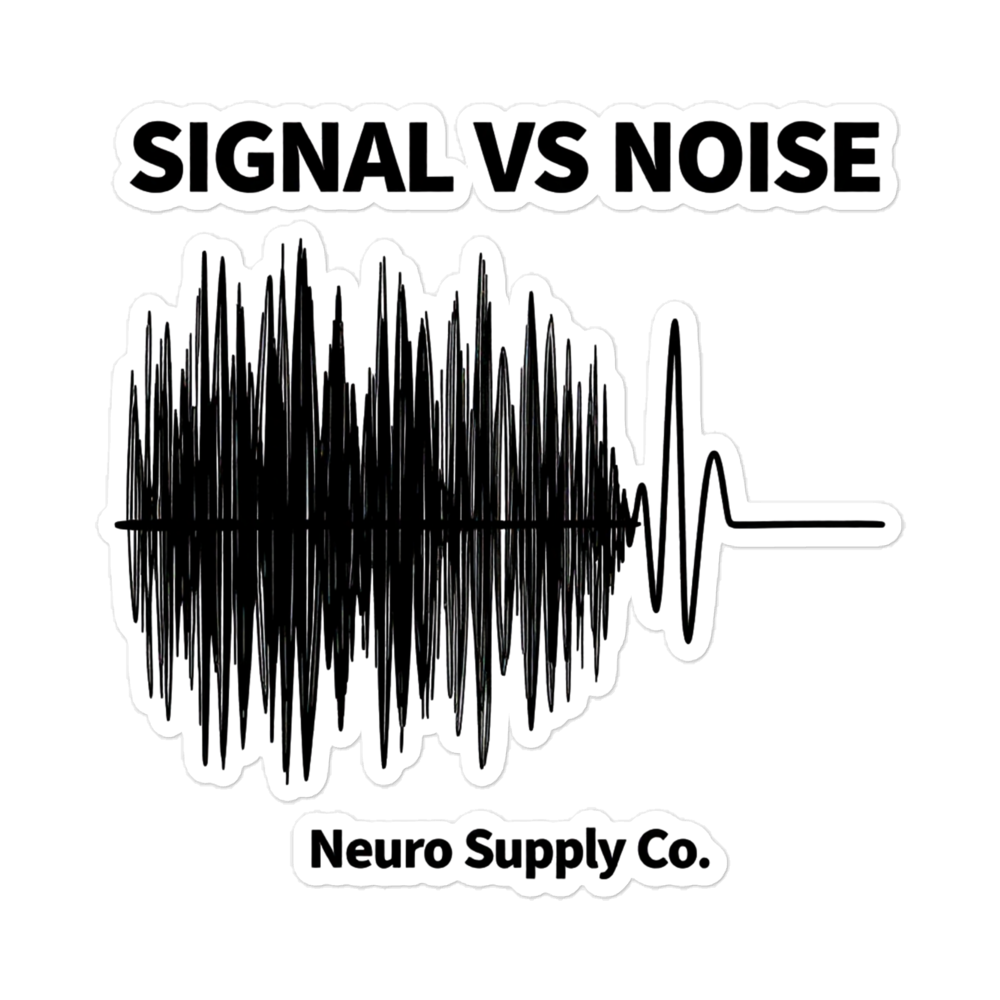 Signal vs Noise Sticker
