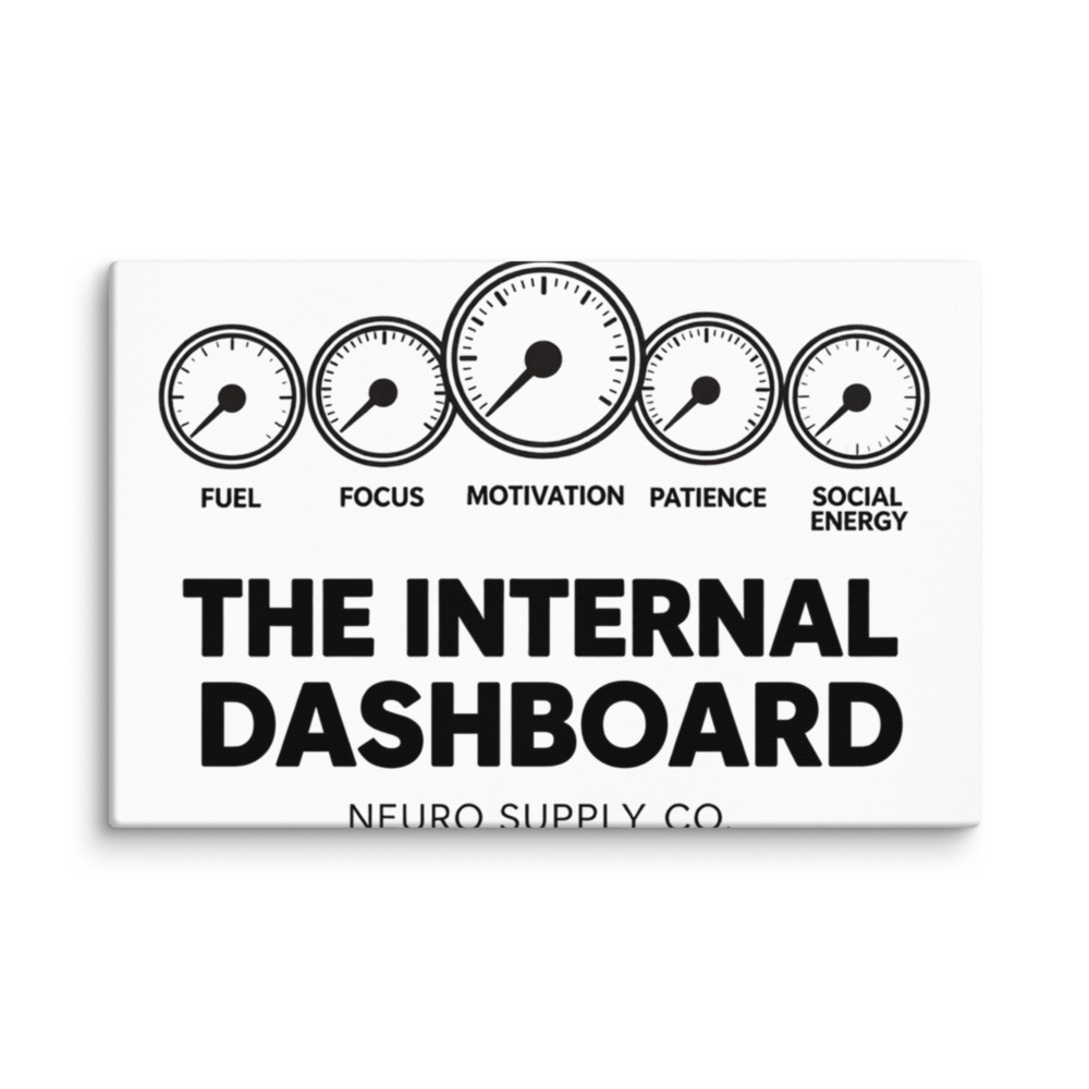 The Internal Dashboard Canvas Print