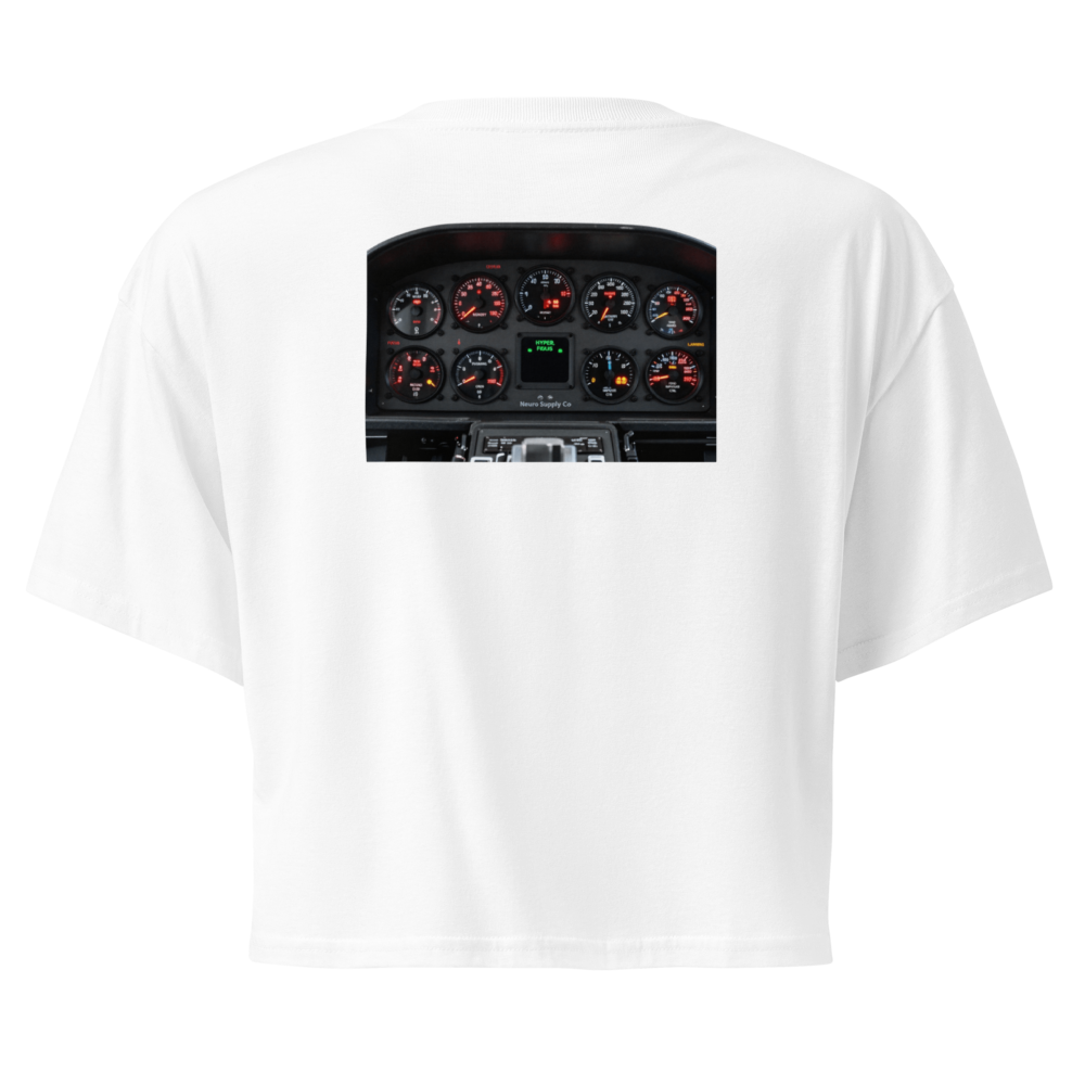 Executive Function Dashboard Crop Tee