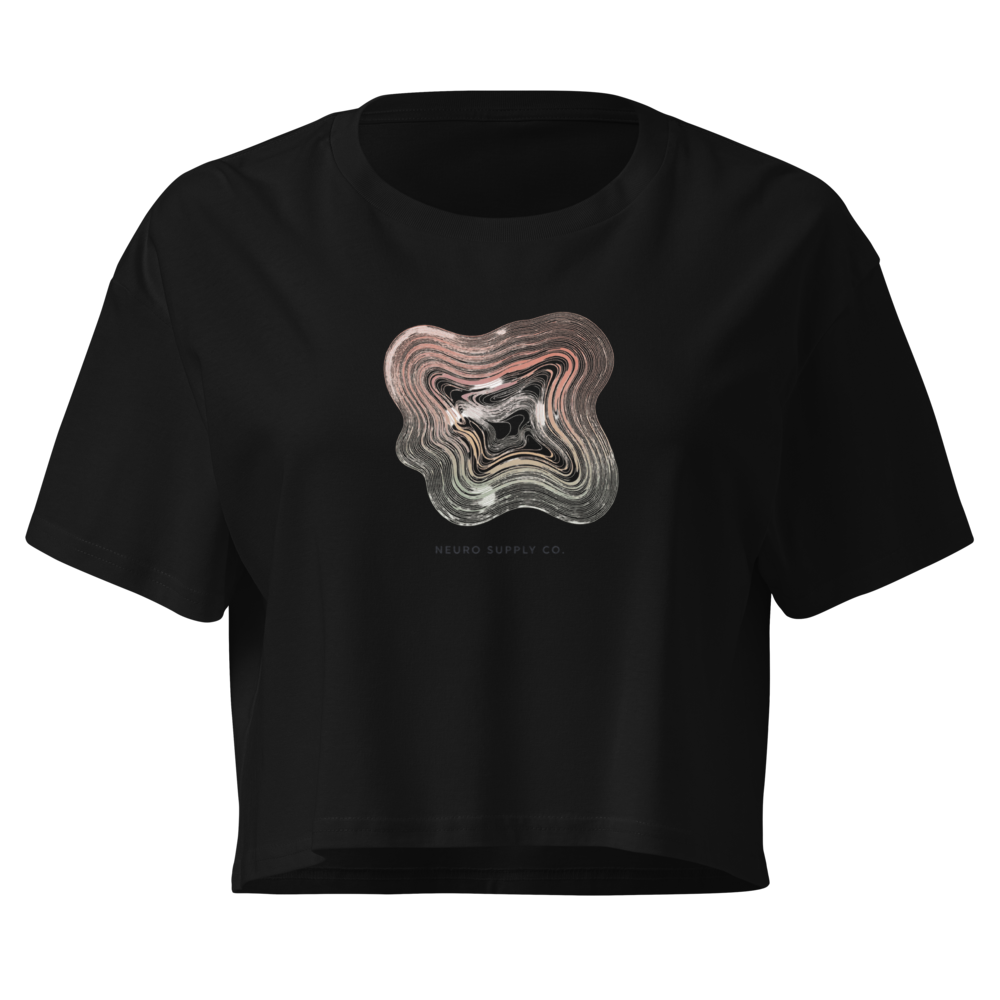 Flow Lines Crop Tee