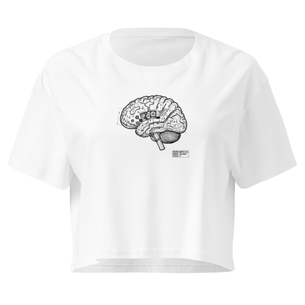 Neuro Supply Blueprint Crop Tee