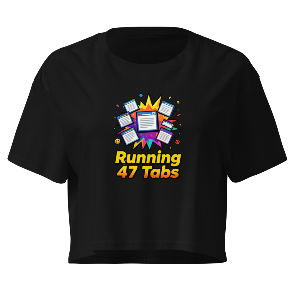 Running 47 Tabs Crop Tee