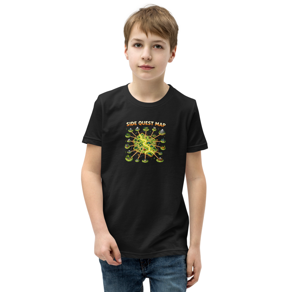Side Quest Map Kids Tee