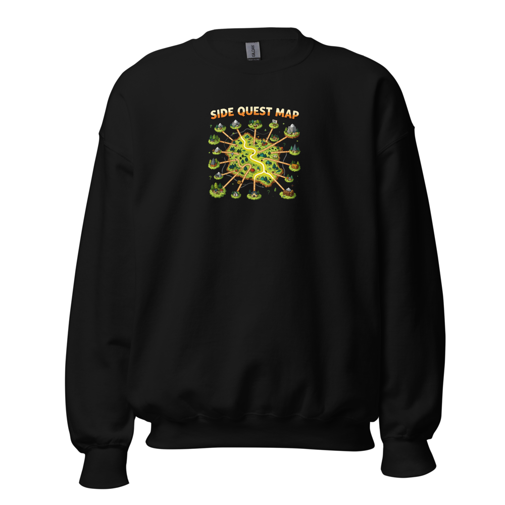 Side Quest Map Sweatshirt
