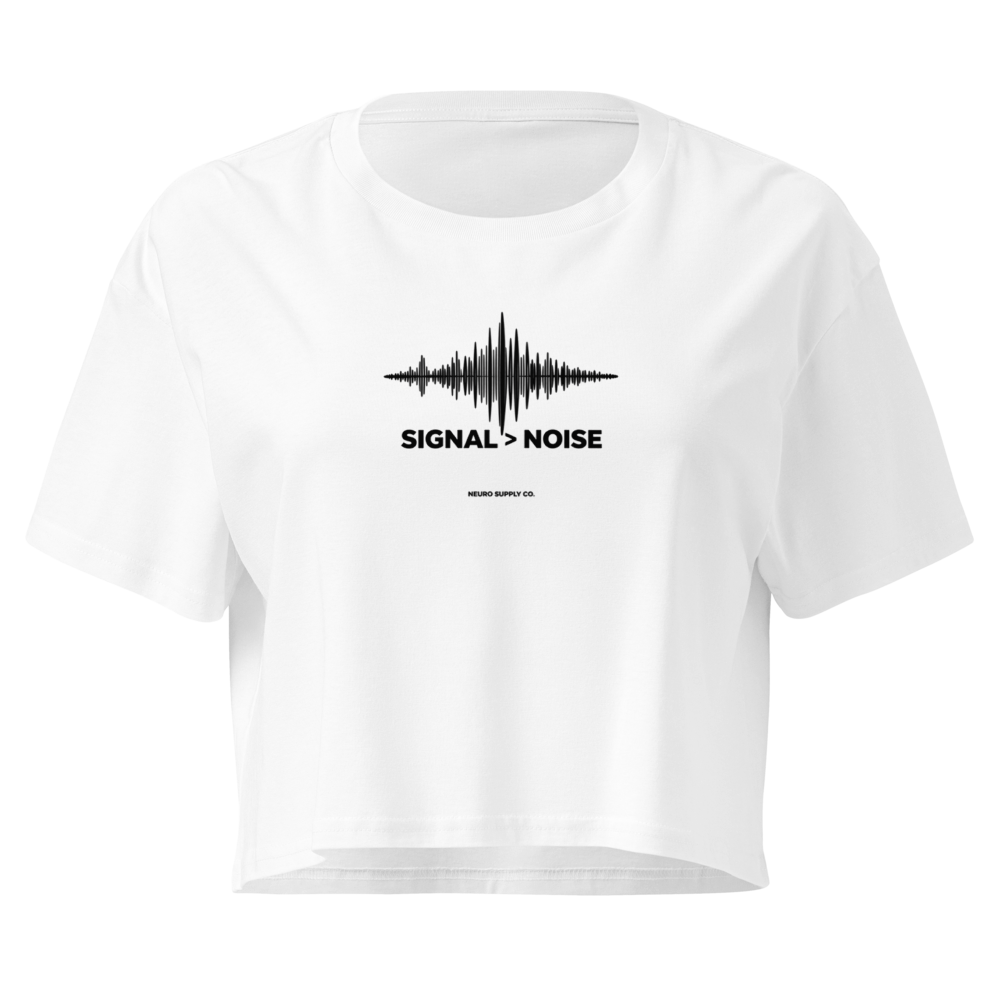 Signal & Noise Crop Tee