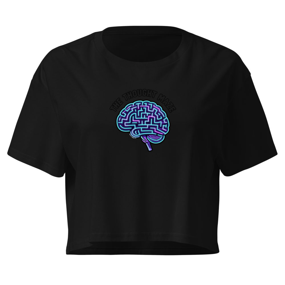 The Thought Maze Crop Tee