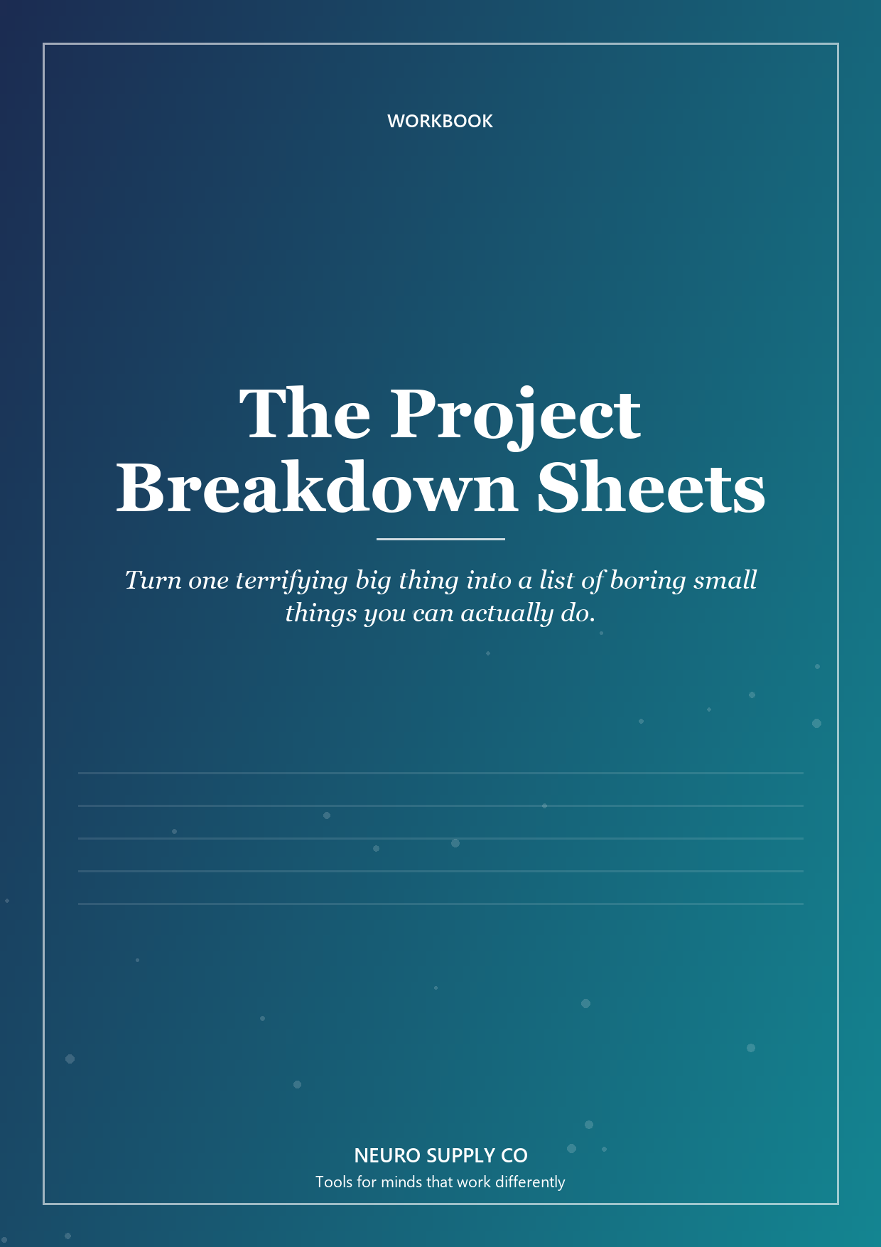 The Project Breakdown Sheets